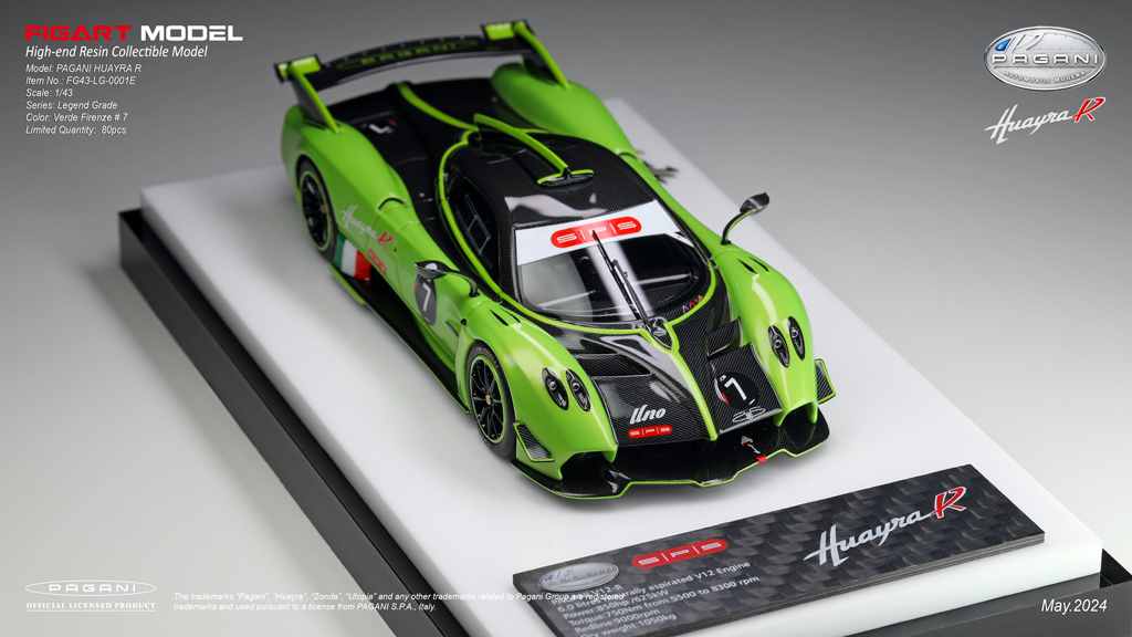 Pagani HuayraR Verde Firenze by Figart Model