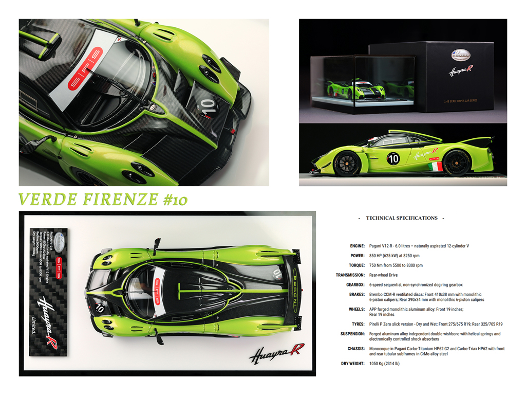 Pagani HuayraR Verde Firenze by Figart Model