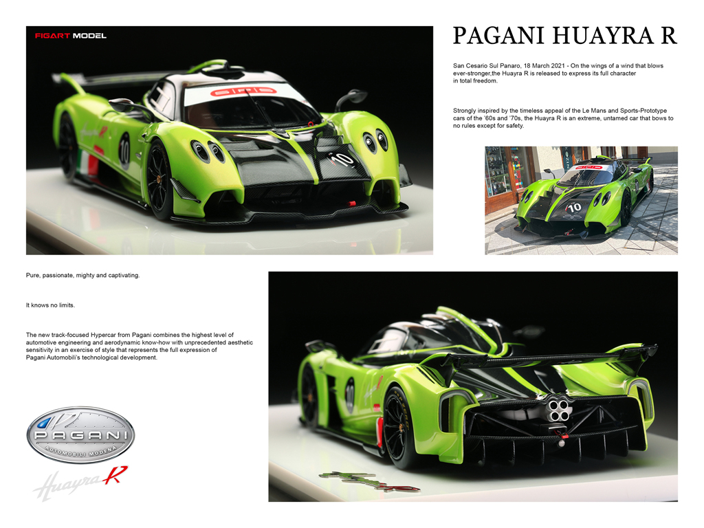 Pagani HuayraR Verde Firenze by Figart Model